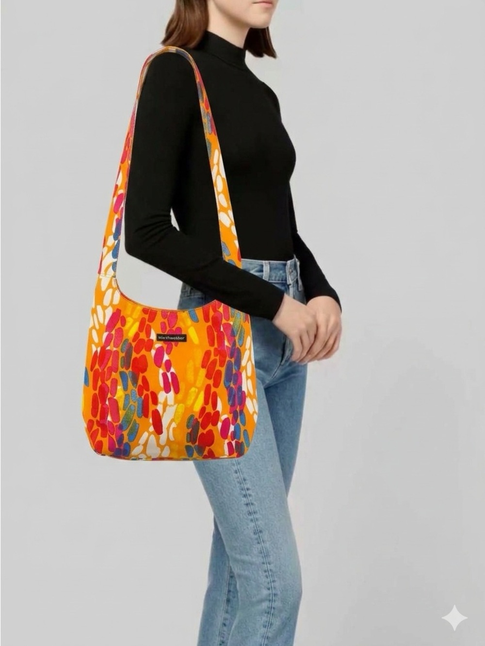 Marimekko Clover Kaarna Hobo Bag — Multicolor